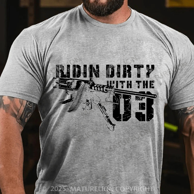 Maturelion Men's T-Shirt Ridin' Dirty with the '03 Cotton T-Shirt
