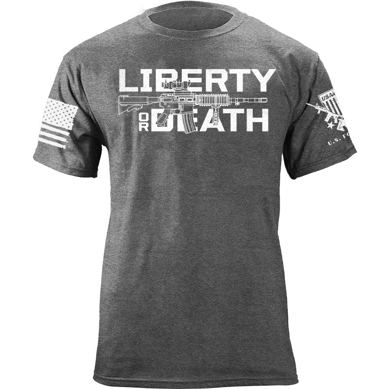 Maturelion Men's T-shirt Liberty or Death Cotton T-shirt