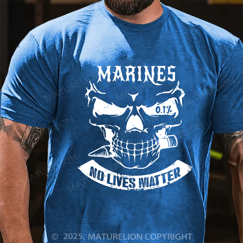 Maturelion Men's T-Shirt No Lifes Matter Cotton T-Shirt