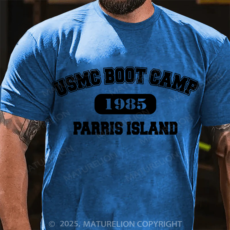 Maturelion Men's T-Shirt USMC Boot Camp Cotton T-Shirt