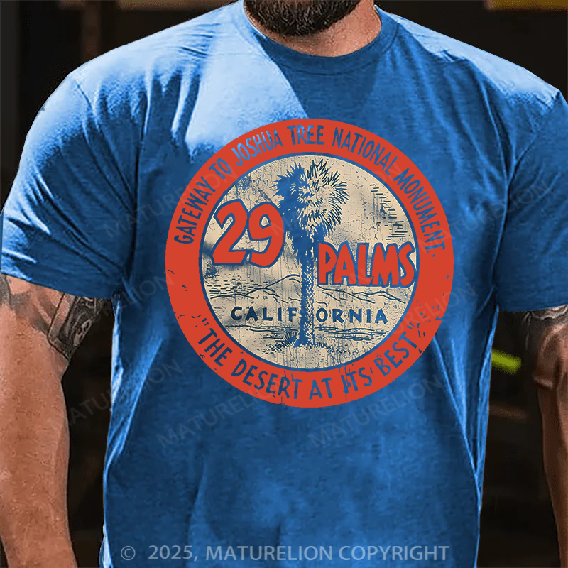 Maturelion Men's T-Shirt 29 Palms Seal Cotton T-Shirt