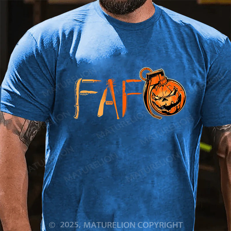 Maturelion Men's T-shirt Found Out Cotton T-shirt