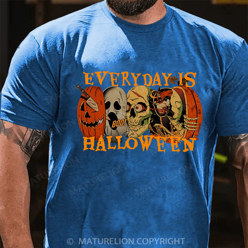 Maturelion Men's T-shirt Everyday Is Halloween Cotton T-shirt