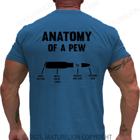 Maturelion Men's T-shirt Anatomy Of A Pew Cotton T-shirt