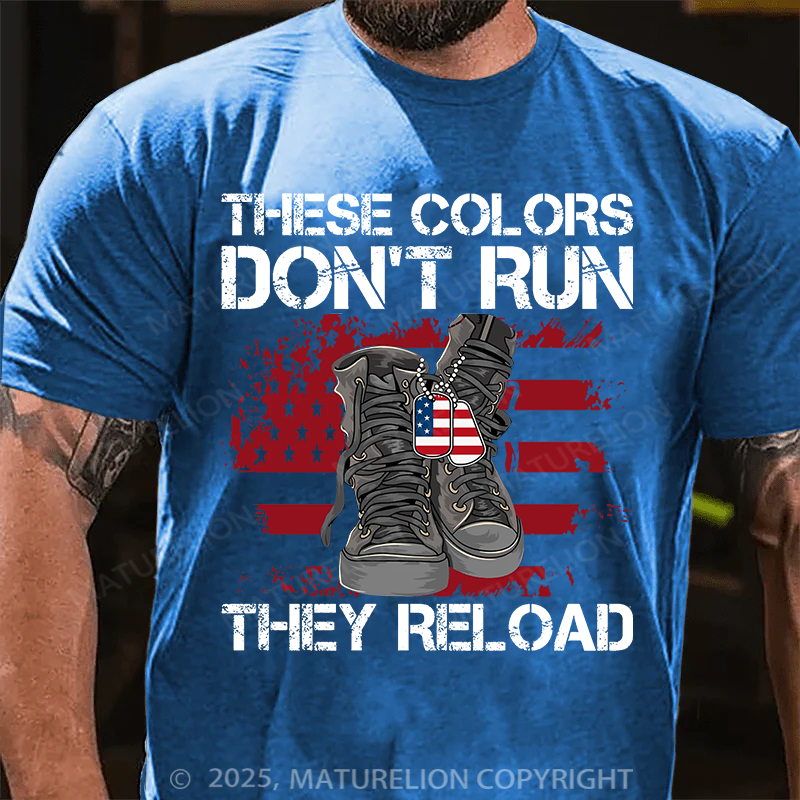 Maturelion Men's T-Shirt America Veteran Essential Cotton T-Shirt