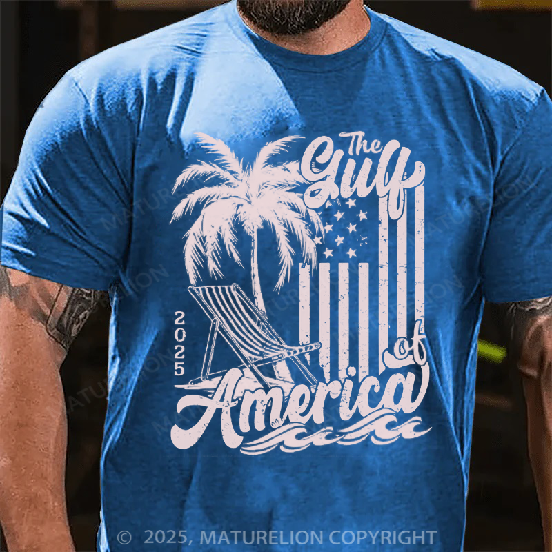 Maturelion Men's T-shirt Gulf-of-America Cotton T-shirt
