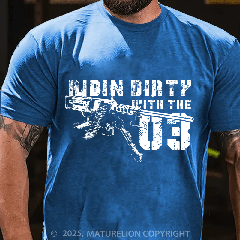 Maturelion Men's T-Shirt Ridin' Dirty with the '03 Cotton T-Shirt