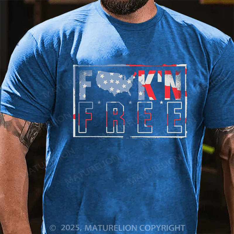 Maturelion Men's T-shirt Fuck Free Father's Day T-shirt