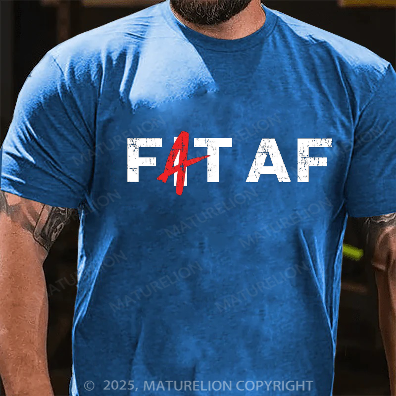 Maturelion Men's T-Shirt Fat Fit AF Cotton T-Shirt
