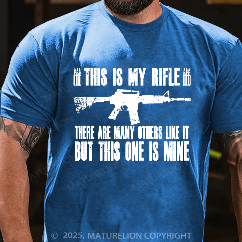 Maturelion Men's T-shirt “This is My Rifle” Coyote Cotton T-shirt