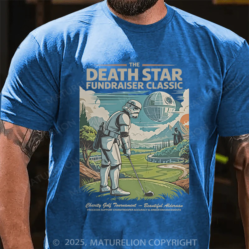 Maturelion Men's T-Shirt The Death Star Fundraiser Classic Cotton T-shirt