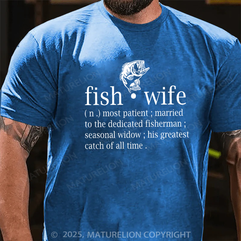 Maturelion Essential T-Shirt Fish Wife Cotton T-shirt