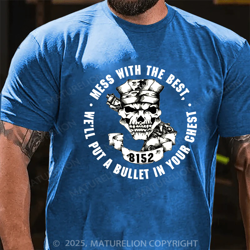 Maturelion Men's T-shirt Marine Corps Security Force School Cotton T-shirt