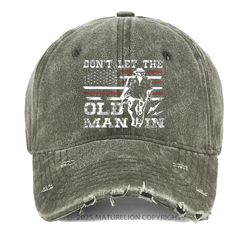 Maturelion Men's Cap Don't Let The Old Man In Washed Vintage Cap