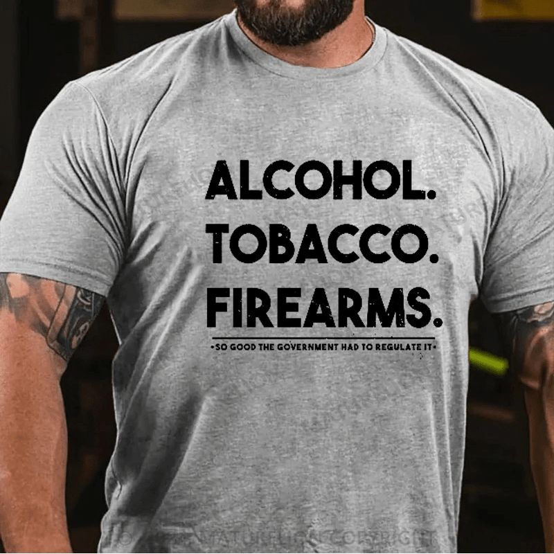 Maturelion ATF Alcohol Tobacco Firearms T-shirt