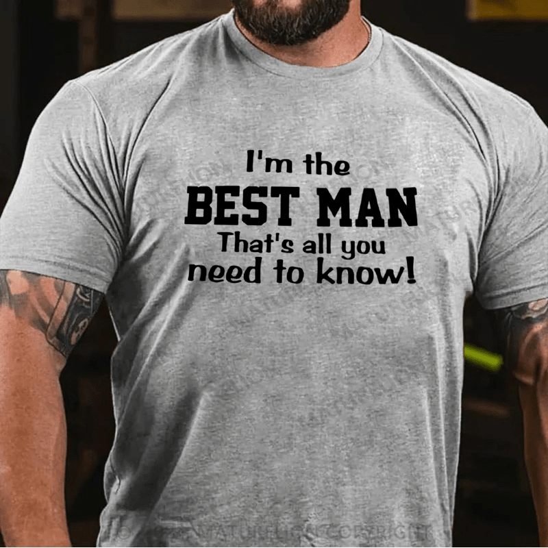Maturelion Funny Best Man T-Shirt