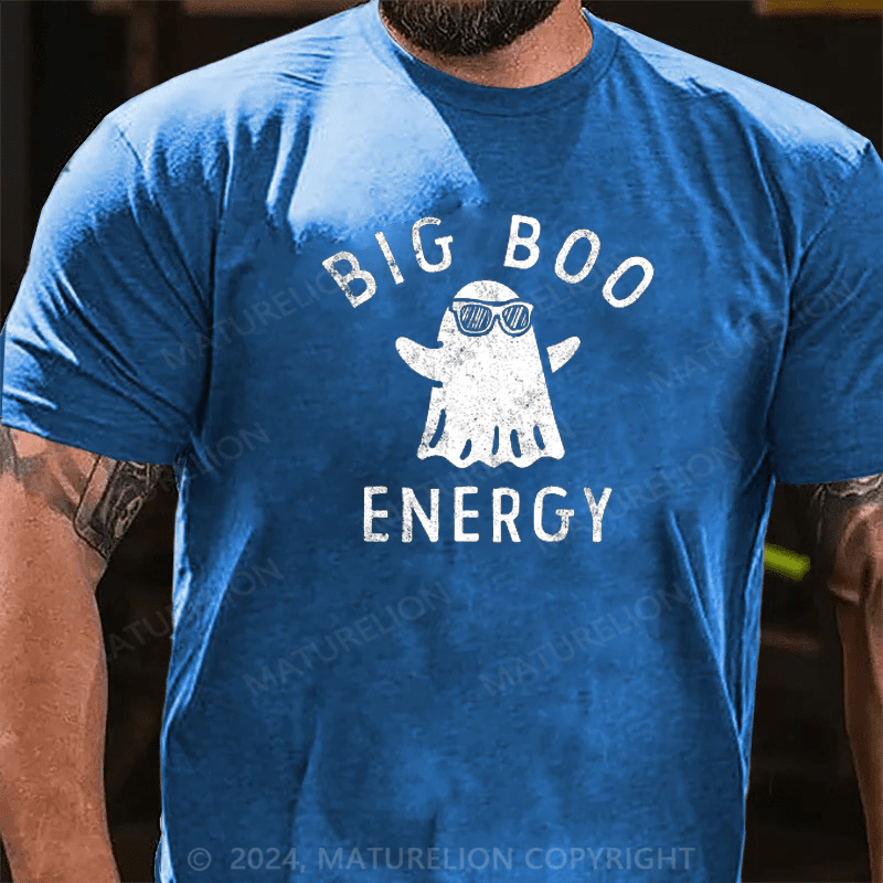 Maturelion Mens Big Boo Energy T-Shirt