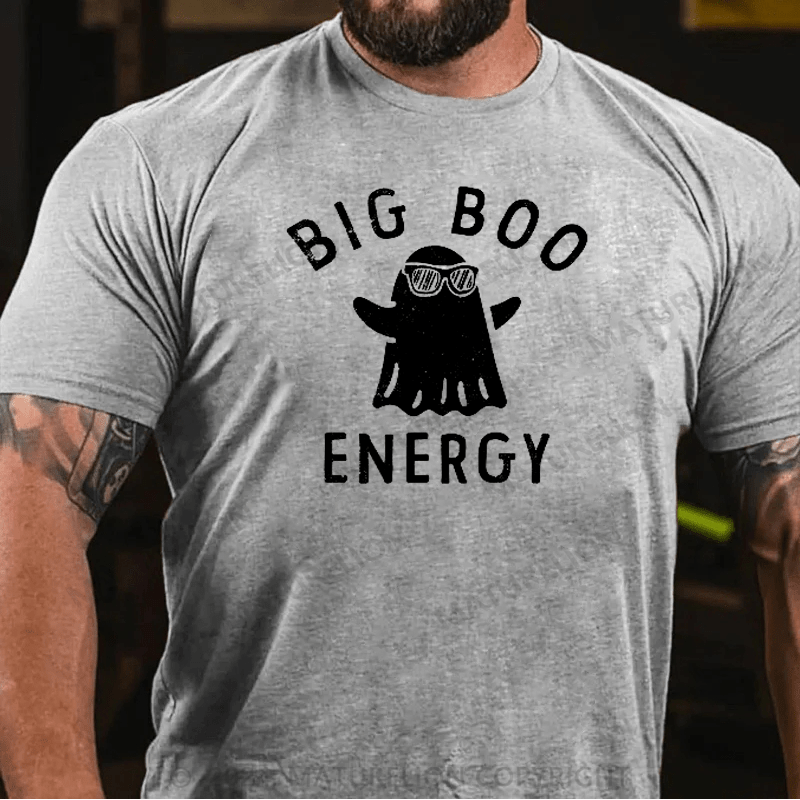 Maturelion Mens Big Boo Energy T-Shirt