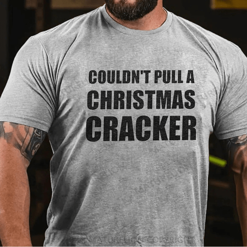 Maturelion Christmas T-Shirt Couldn't Pull A Christmas Cracker T-Shirt