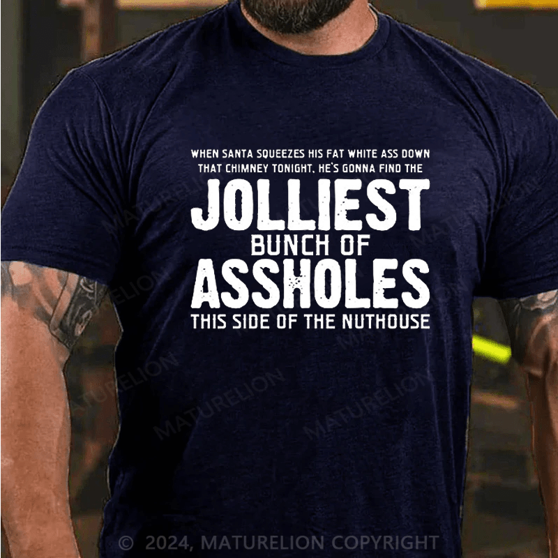 Maturelion Christmas T-shirt Funny Sarcastic Christmas Novelty T-shirt