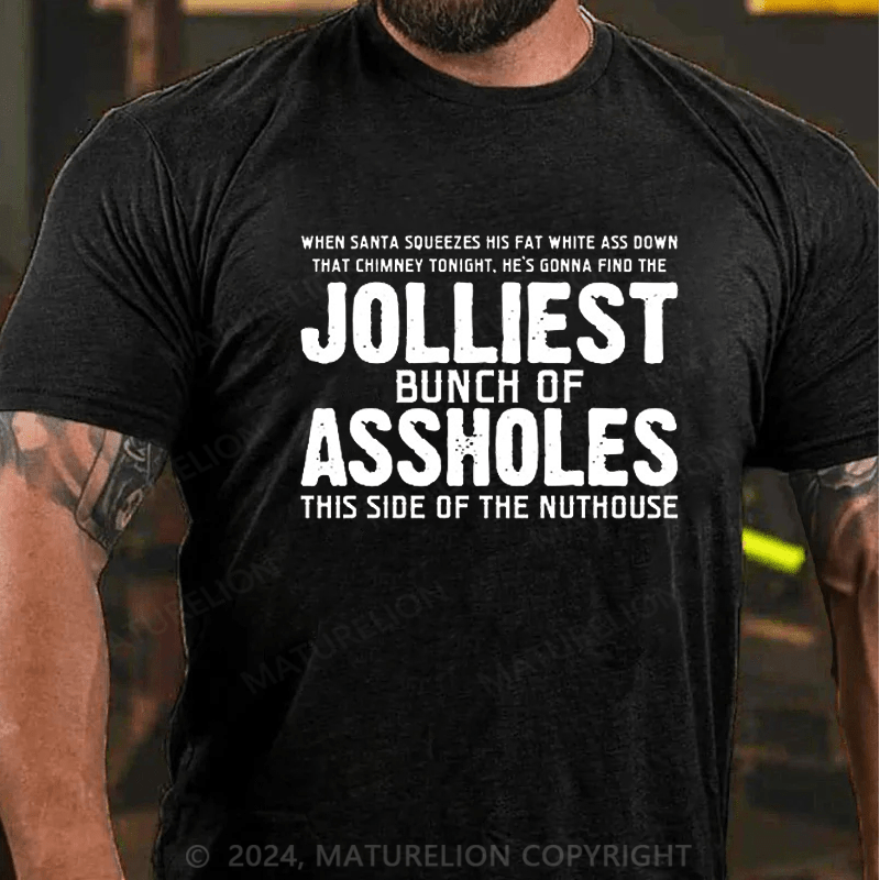 Maturelion Christmas T-shirt Funny Sarcastic Christmas Novelty T-shirt