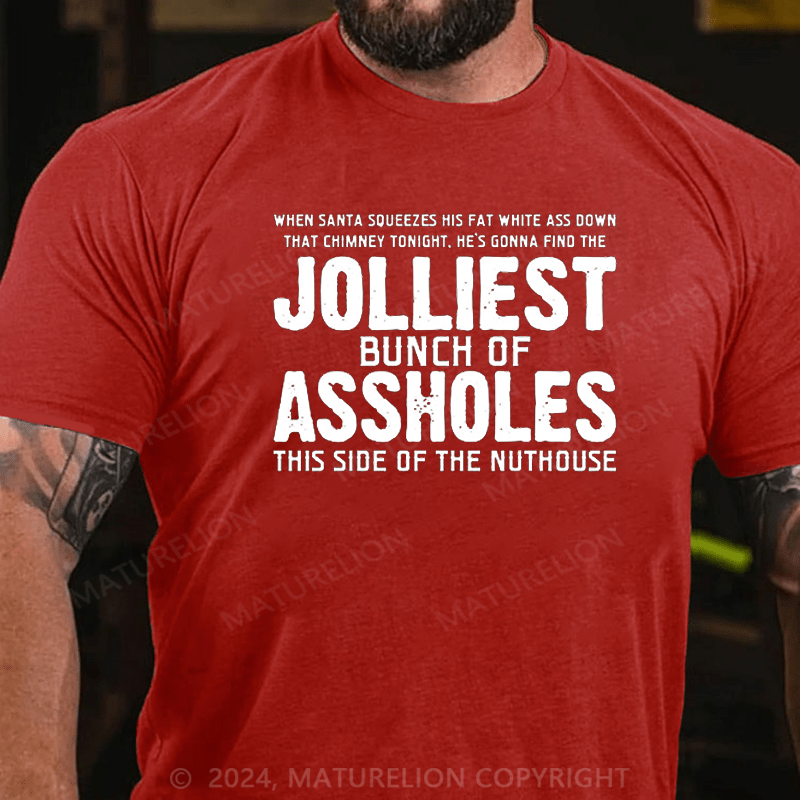 Maturelion Christmas T-shirt Funny Sarcastic Christmas Novelty T-shirt