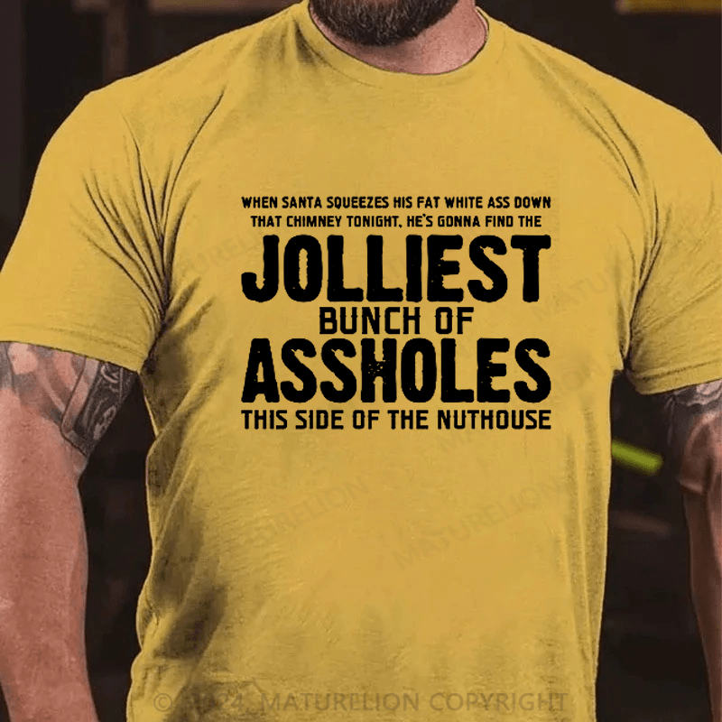 Maturelion Christmas T-shirt Funny Sarcastic Christmas Novelty T-shirt
