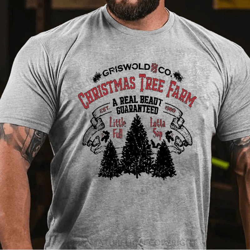 Maturelion Christmas Tree Farm Funny Christmas T-shirt