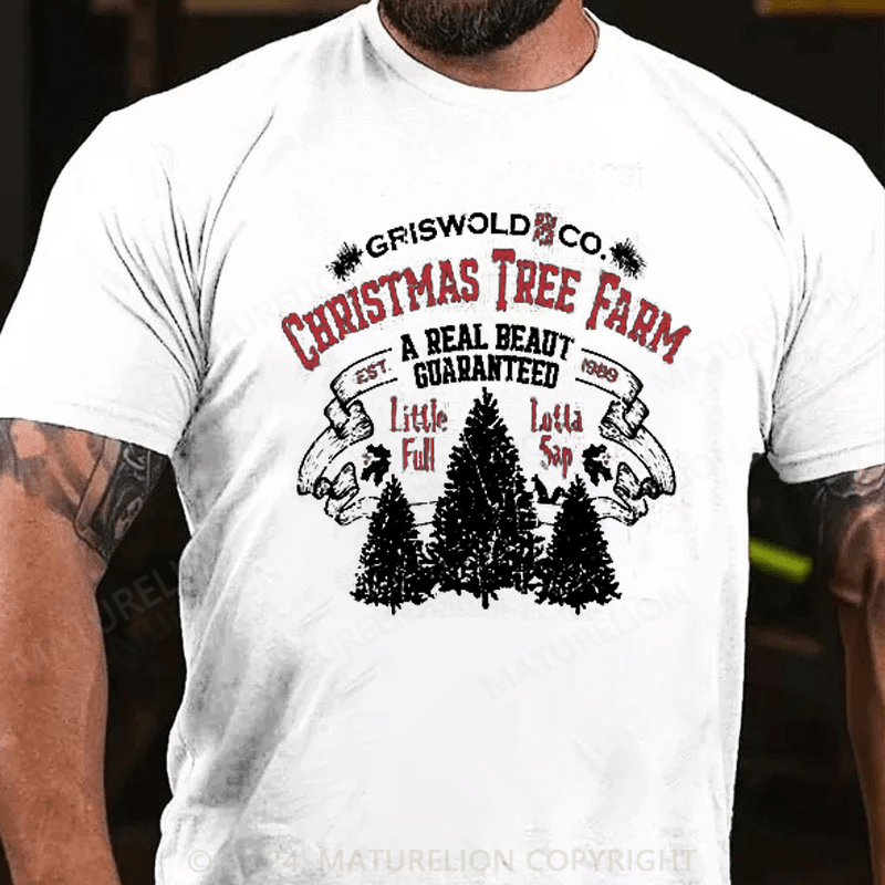 Maturelion Christmas Tree Farm Funny Christmas T-shirt