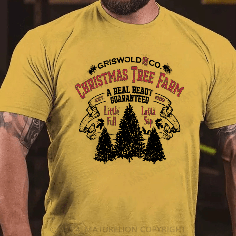 Maturelion Christmas Tree Farm Funny Christmas T-shirt