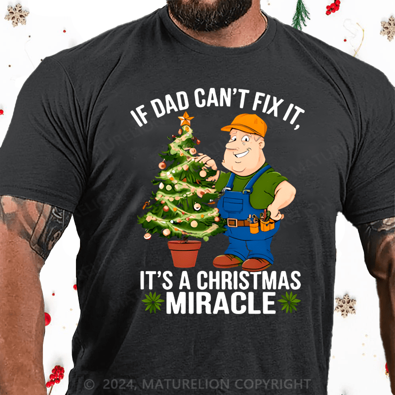 Maturelion Christmas T-Shirt Best Dad Christmas T-Shirt