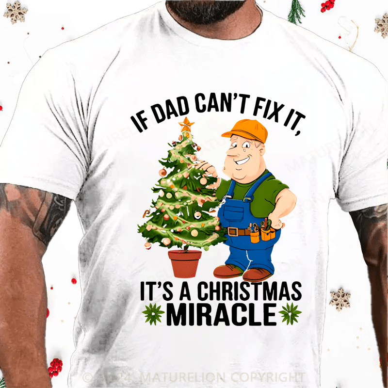 Maturelion Christmas T-Shirt Best Dad Christmas T-Shirt