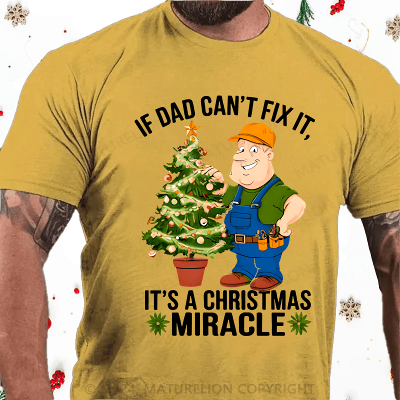 Maturelion Christmas T-Shirt Best Dad Christmas T-Shirt