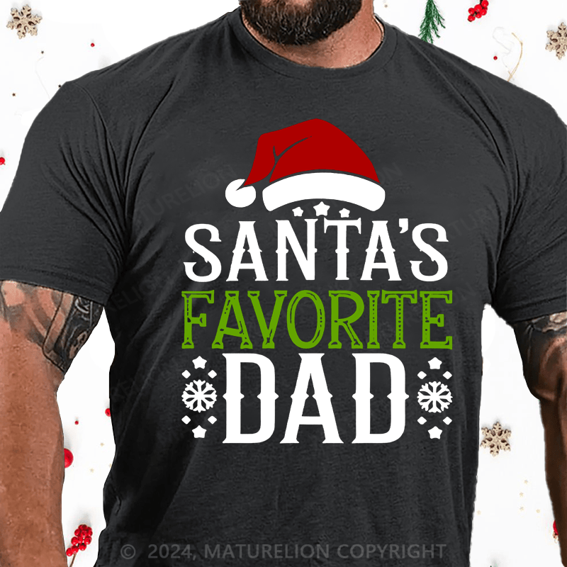 Maturelion Christmas T-Shirt Best Dad Christmas T-Shirt