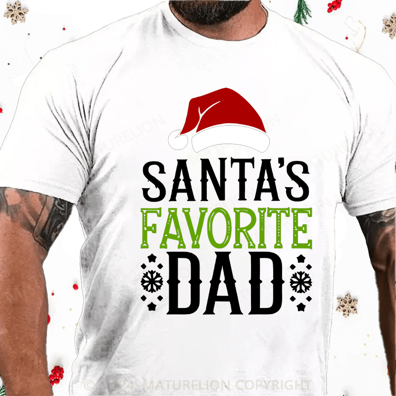 Maturelion Christmas T-Shirt Best Dad Christmas T-Shirt