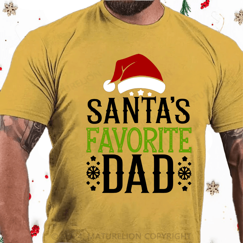 Maturelion Christmas T-Shirt Best Dad Christmas T-Shirt