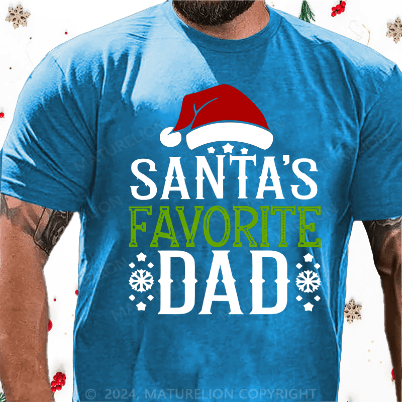 Maturelion Christmas T-Shirt Best Dad Christmas T-Shirt