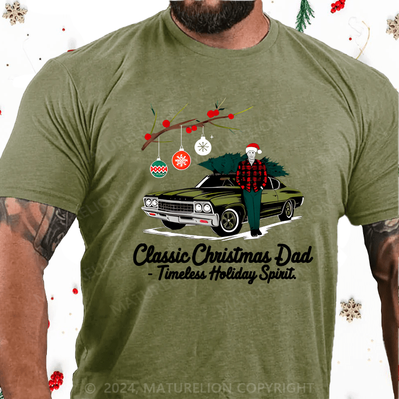 Maturelion Christmas T-shirt Gift for Dad