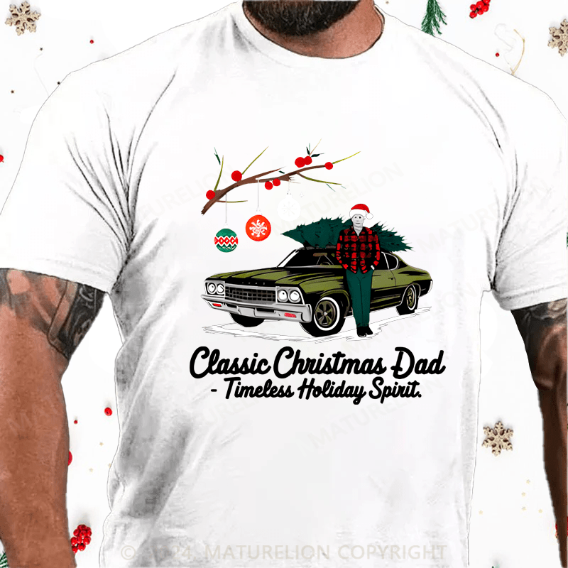 Maturelion Christmas T-shirt Gift for Dad