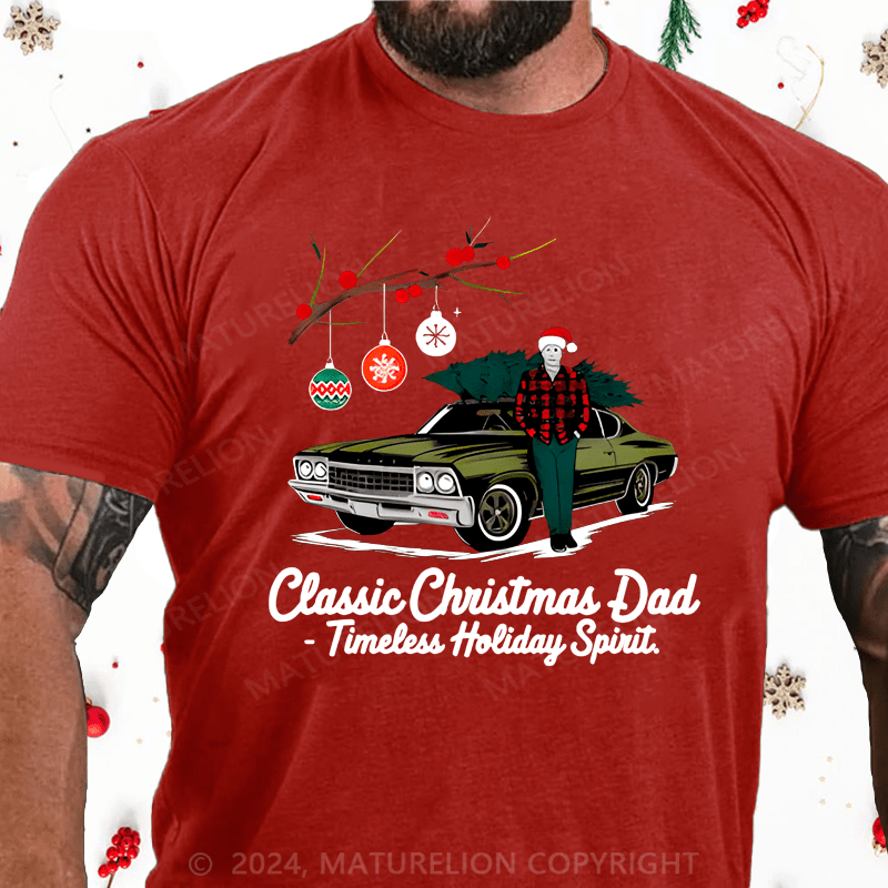 Maturelion Christmas T-shirt Gift for Dad