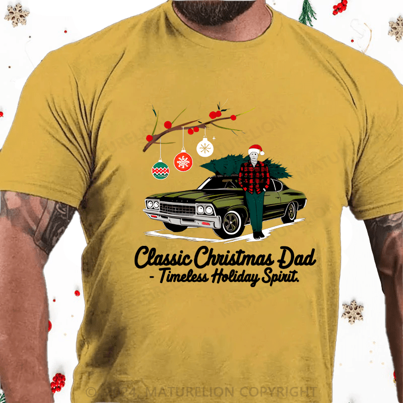 Maturelion Christmas T-shirt Gift for Dad