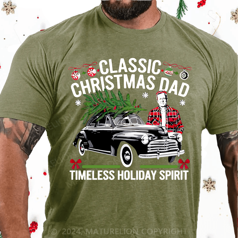 Maturelion Christmas T-shirt Gift for Dad