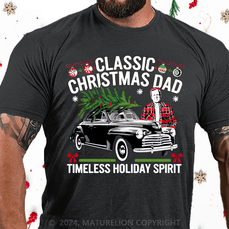 Maturelion Christmas T-shirt Gift for Dad