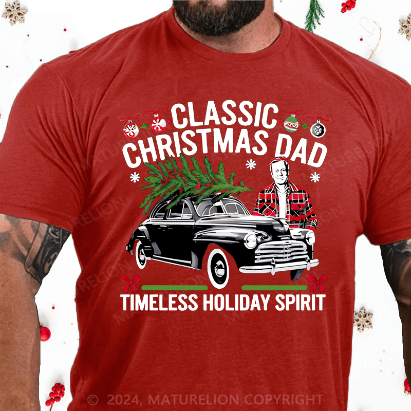 Maturelion Christmas T-shirt Gift for Dad