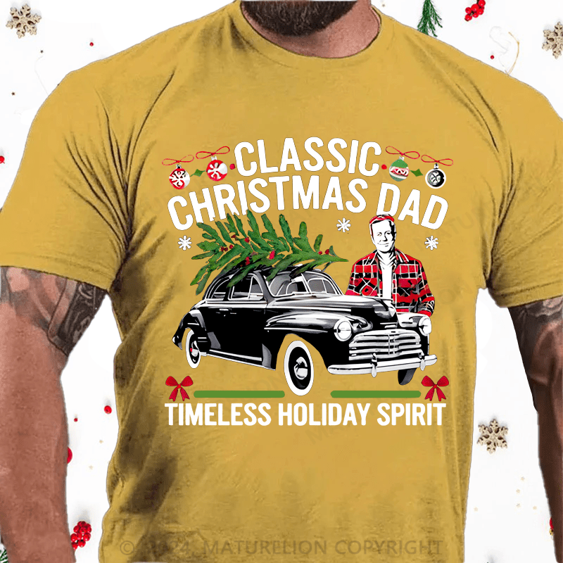 Maturelion Christmas T-shirt Gift for Dad