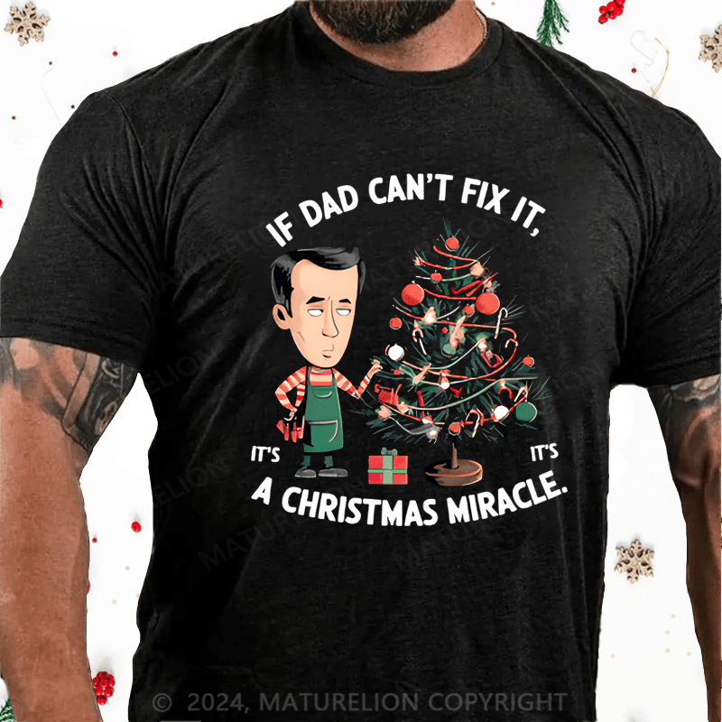 Maturelion Christmas T-Shirt Christmas Gifts for Dad Shirt Designs 2024