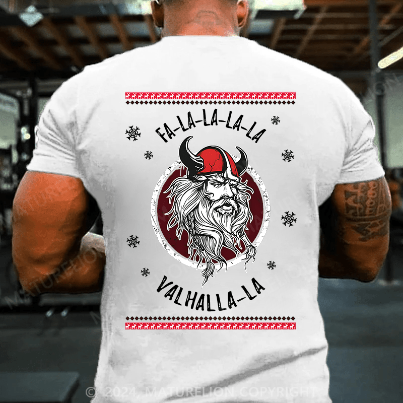 Maturelion Christmas T-Shirt Viking Santa Valhalla Funny Christmas T-Shirt