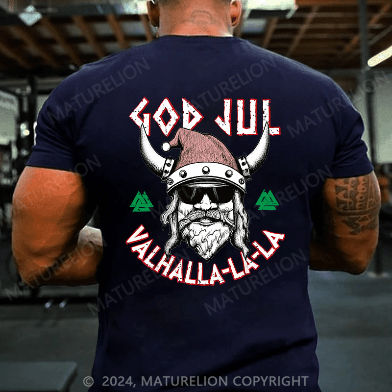 Maturelion Christmas T-Shirt Viking Valhalla Sons Of Odin Norse Nordish Thor Mythology T-Shirt