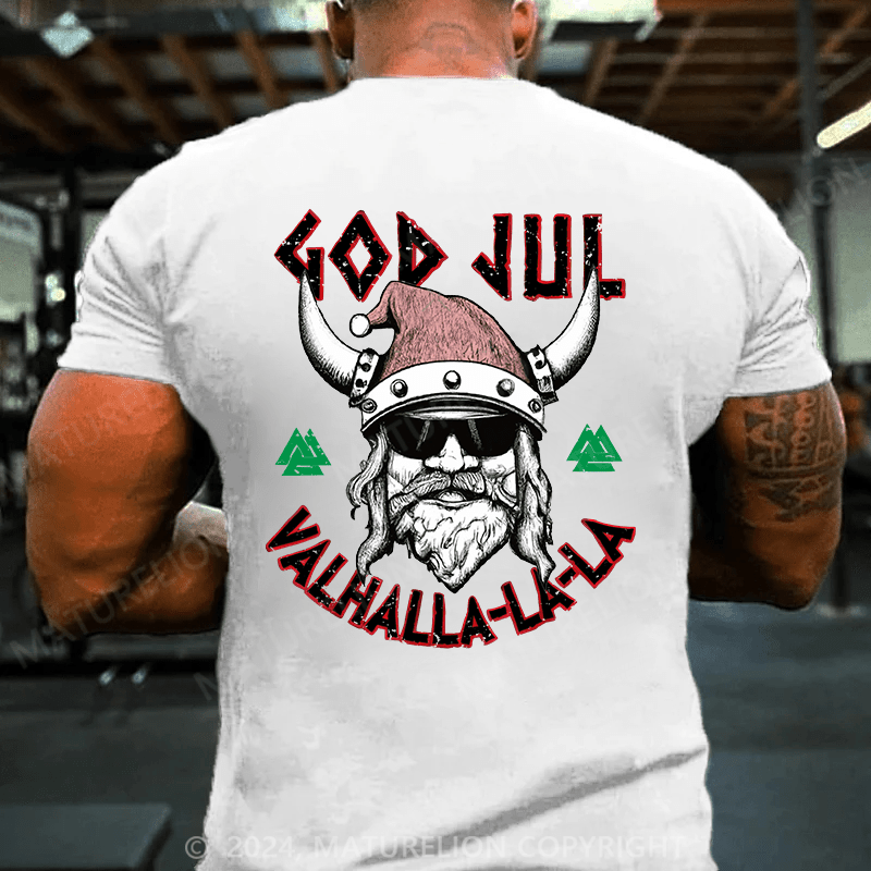 Maturelion Christmas T-Shirt Viking Valhalla Sons Of Odin Norse Nordish Thor Mythology T-Shirt