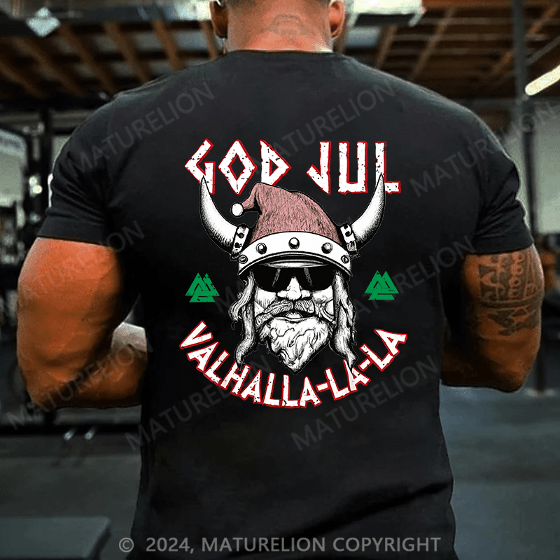 Maturelion Christmas T-Shirt Viking Valhalla Sons Of Odin Norse Nordish Thor Mythology T-Shirt